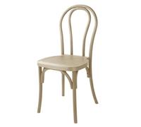 Bolero Soho Bentwood Style Resin Chairs Natural (4 Pack)