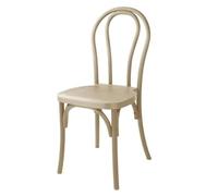 Bolero Soho Bentwood Style Resin Chairs Natural, Set 4