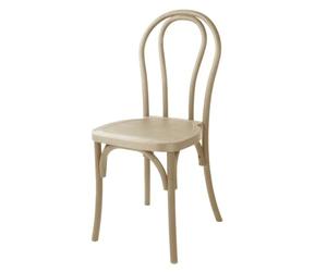 Bolero Soho Bentwood Style Resin Chairs Natural, Set 4