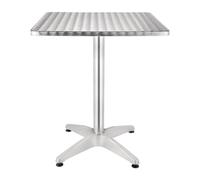 Bolero Steel and Aluminium Square Bistro Table 600mm
