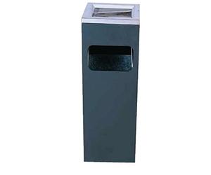 Bolero Square Cigarette Bin Stainless Steel 10Ltr, 600x200x200mm | Removable top ensures quick waste disposal while the fire-safe inner bin offers secure and hygienic use in busy areas.