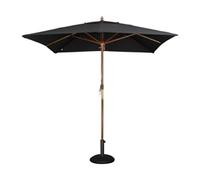 Bolero Square Double Pulley Parasol 2.5m Diameter Black