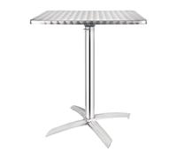 Bolero Square Flip Top Table Stainless Steel 600mm - CG838