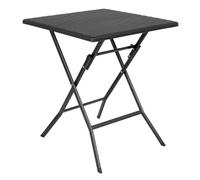 Bolero Square Folding Table Black 620mm - Indoor Outdoor Garden, Wedding, Event Table GR772