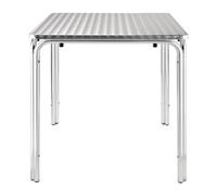 Bolero Square Stacking Table Stainless Steel 700mm