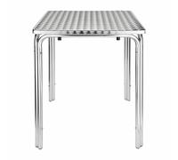 Bolero Steel and Aluminium Square Leg Table 600mm