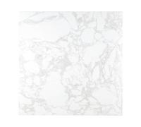 Bolero Square Marble Effect Tabletop White 600mm