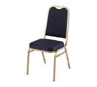 Bolero Squared Back Banquet Chair Blue Conference Restaurant 895X440X450mm 4pc