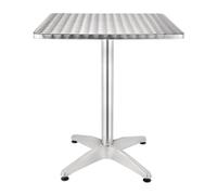 Bolero Steel and Aluminium Square Bistro Table 600mm