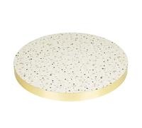 Bolero Terrazzo Style Pre-Drilled Round Table Top, 600mm