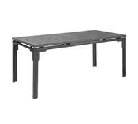 Bolero Valletta Grey Slatted Extendable Outdoor Dining Table