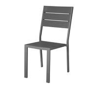 Bolero Valletta Grey Slatted Side Chair, Set 4