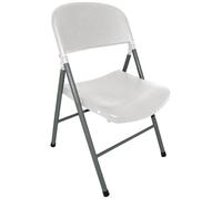 Bolero Foldaway Utility Chairs White (2 pack)