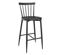 Bolero Windsor Aluminium Stools Black (Set 2)