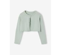 Bolero with Practical Opening for Girls sage green