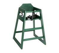 Bolero Wooden Stackable Baby Highchair JB368, Forest Green