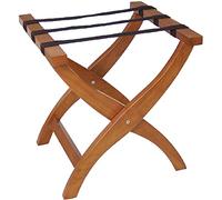 Bolero Wooden Suitcase Stand Honey - Material Rubber Wood 500H X 450W X 500Dmm