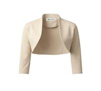 Bolerose Tailored 3/4 Sleeve Formal Bolero Shrug, Champagne, M