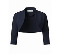 Bolerose Tailored 3/4 Sleeve Formal Bolero Shrug, Midnight Blue, XXL