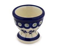 Boleslawiec Pottery Egg cup, Original Bunzlauer Keramik, Decor 166a
