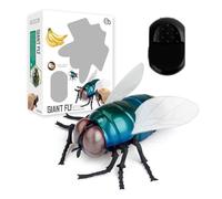 BOLEXA Hyper-Realistic Remote Control Insect Toy, Infrared Rc Creature Prank Toy, Interactive Pet Toys，Suitable For Boys, Girls, Adults, And Pet Owners.(Fly)