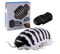 BOLEXA Hyper-Realistic Remote Control Insect Toy, Infrared Rc Creature Prank Toy, Interactive Pet Toys，Suitable For Boys, Girls, Adults, And Pet Owners.(Black-and-White Pill Bug)