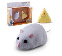 BOLEXA Hyper-Realistic Remote Control Insect Toy, Infrared Rc Creature Prank Toy, Interactive Pet Toys，Suitable For Boys, Girls, Adults, And Pet Owners.(Gray Mouse)