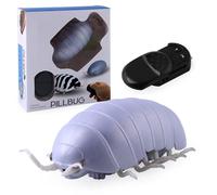 BOLEXA Hyper-Realistic Remote Control Insect Toy, Infrared Rc Creature Prank Toy, Interactive Pet Toys，Suitable For Boys, Girls, Adults, And Pet Owners.(Common Pill Bug)