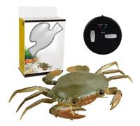 BOLEXA Hyper-Realistic Remote Control Insect Toy, Infrared Rc Creature Prank Toy, Interactive Pet Toys，Suitable For Boys, Girls, Adults, And Pet Owners.(Green Crab)