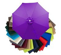 BOLEXA Replacement Parasol Canopy - Waterproof Polyester Patio Umbrella Cover for 6/8 Arms - UV30+ Sunshade Garden Parasol Fabric - Replacement Cloth for Centre Pole Frames(Purple,2.15m/6 ribs)