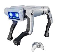 BOLEXA Smart Robot Dog Toy, AI Programmable Remote Control Dog ， Interactive STEM Electronic Pet, RC Stunt Dog, Gifts for Boys Girls(White,Classic Model)