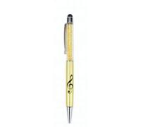 Bolígrafo Stylus clave de sol cristal oro B2001