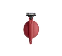 Bolin Webb Razor in Matte Shade and Stand, Fitted with Gillette Mach3 Blade Cartridge, Luxury Razors for Men - Giftable R1 Style (MATTE RED)