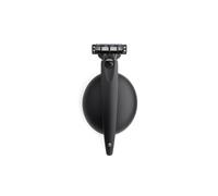 Bolin Webb Razor in Matte Shade and Stand, Fitted with Gillette Mach3 Blade Cartridge, Luxury Razors for Men - Giftable R1 Style (MATTE BLACK)