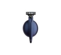 Bolin Webb Razor in Matte Shade and Stand, Fitted with Gillette Mach3 Blade Cartridge, Luxury Razors for Men - Giftable R1 Style (MATTE BLUE)