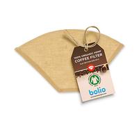 Bolio Organic Hemp Cone Coffee Filter - Reusable and Great for Making Smooth Pour Over Coffee - No Plastics - Eco-Friendly Bacteria Resistant Material (1, No.4)