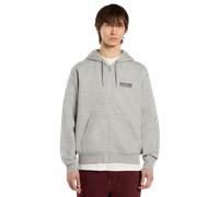 Bolivar Zip Hoodie in Grey Melange