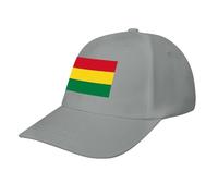 Bolivia Flag Baseball Hat,Classic 6 Panel Adjustable Fashion Cap for Women Men,Running Workouts and Outdoor Gray