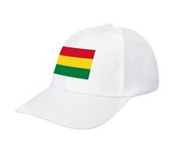 Bolivia Flag Baseball Hat,Classic 6 Panel Adjustable Fashion Cap for Women Men,Running Workouts and Outdoor White