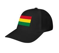 Bolivia Flag Baseball Hat,Classic 6 Panel Adjustable Fashion Cap for Women Men,Running Workouts and Outdoor Black