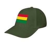 Bolivia Flag Baseball Hat,Classic 6 Panel Adjustable Fashion Cap for Women Men,Running Workouts and Outdoor Army Green