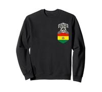 Bolivia Flag Standard Schnauzer Dog In Pocket Sweatshirt