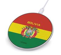 Bolivia Flag Wireless Charger Pad Fast 10W Max Portable Charging Station Compatible with iPhone