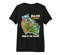 Bolivia Map Tilcayo Wild Cat Country Design Premium T-Shirt