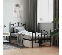 bolivia metal single bed in black