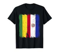 Bolivia Paraguay Half Flag Bolivian Paraguayan Roots T-Shirt