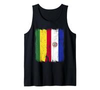 Bolivia Paraguay Half Flag Bolivian Paraguayan Roots Tank Top