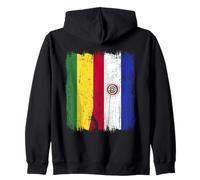 Bolivia Paraguay Half Flag Bolivian Paraguayan Roots Zip Hoodie