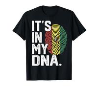 Bolivia Roots Flag Fingerprint Graphic Patriotic T-Shirt