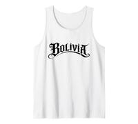 Bolivia Street Text Tattoo Style Design Tank Top